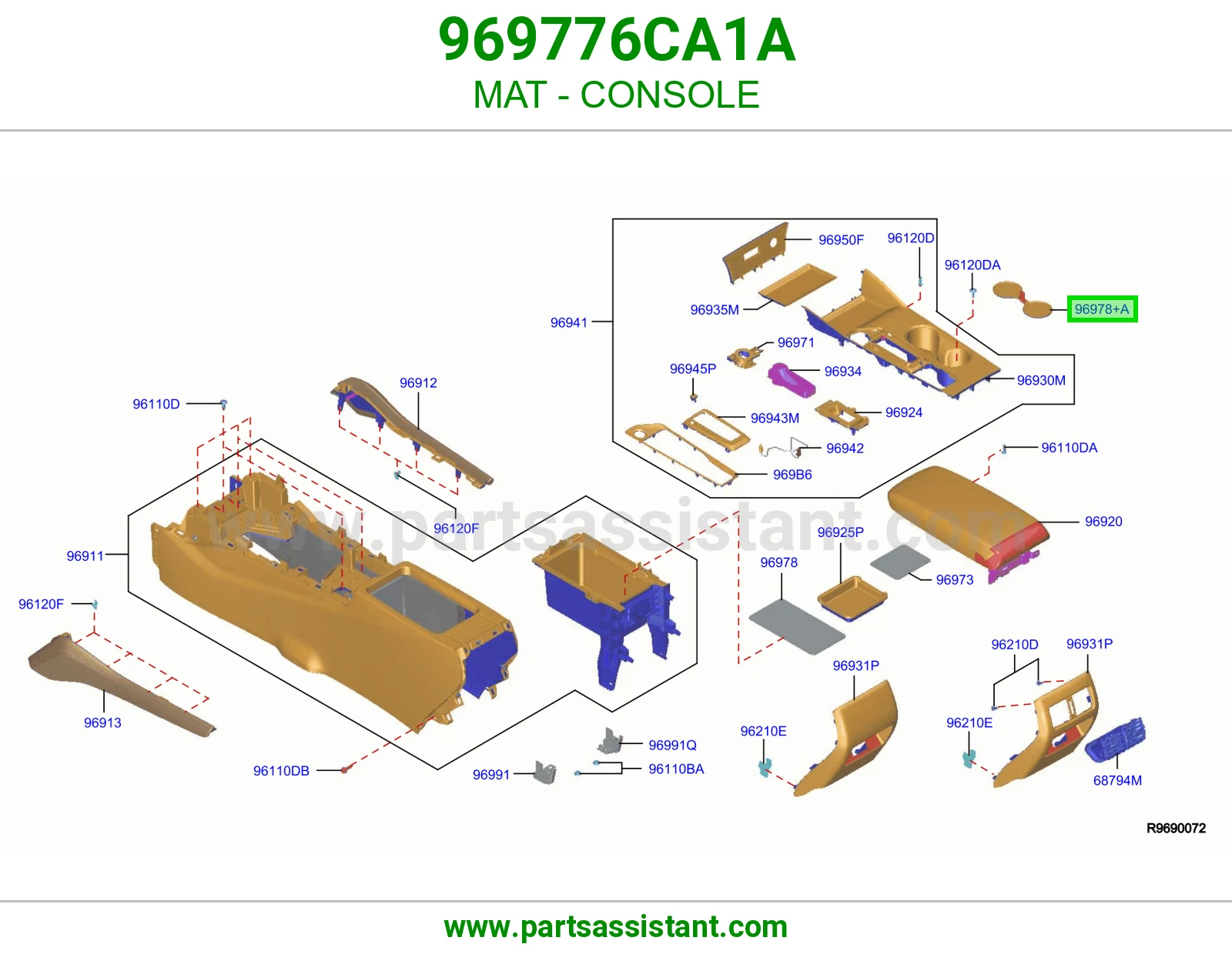 فرشة كونسول 969776CA1A