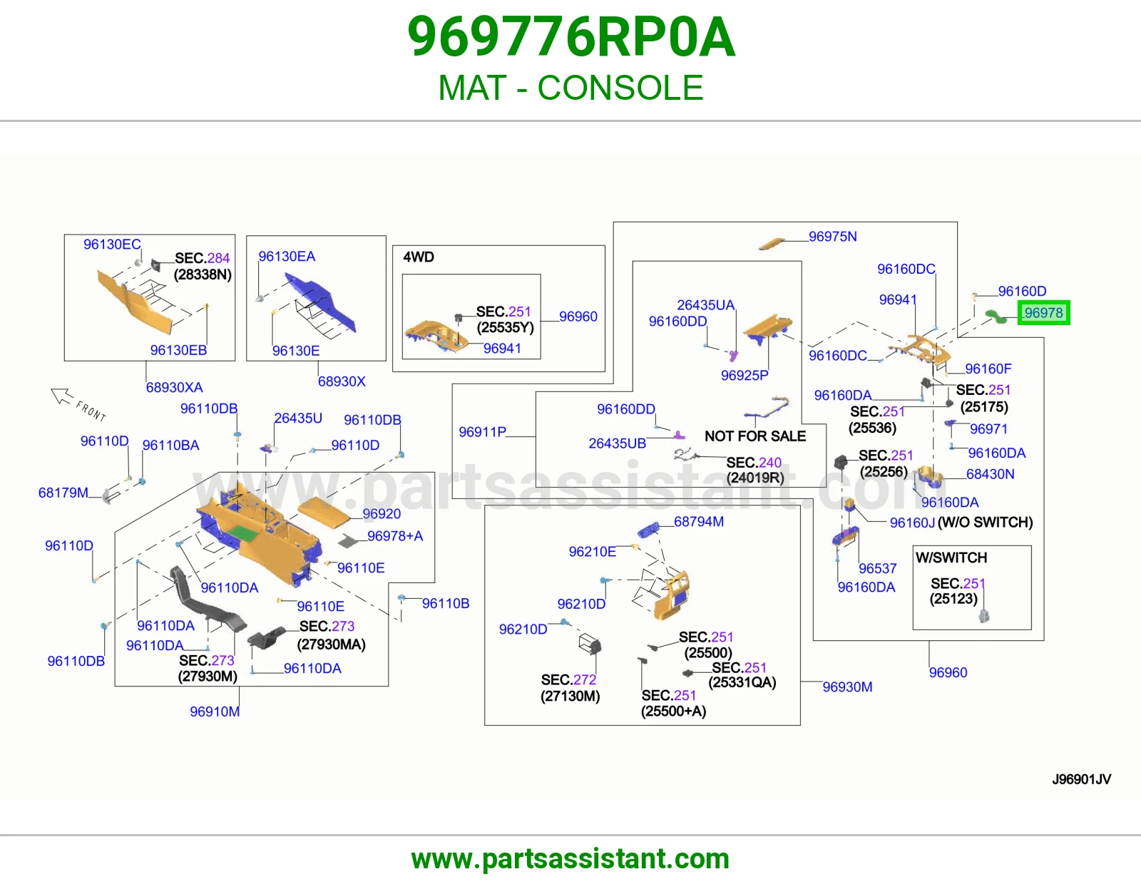 فرشة كونسول 969776RP0A