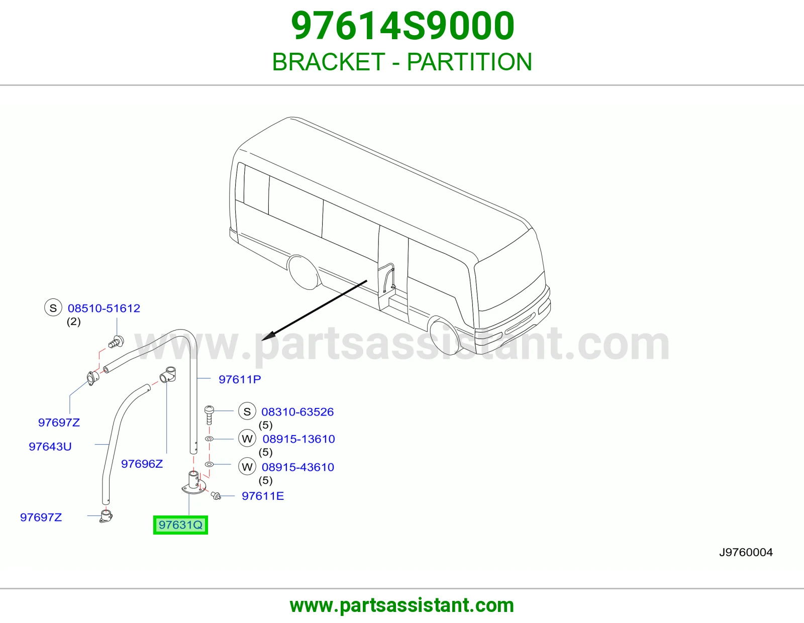 قاعدة فاصل 97614S9000