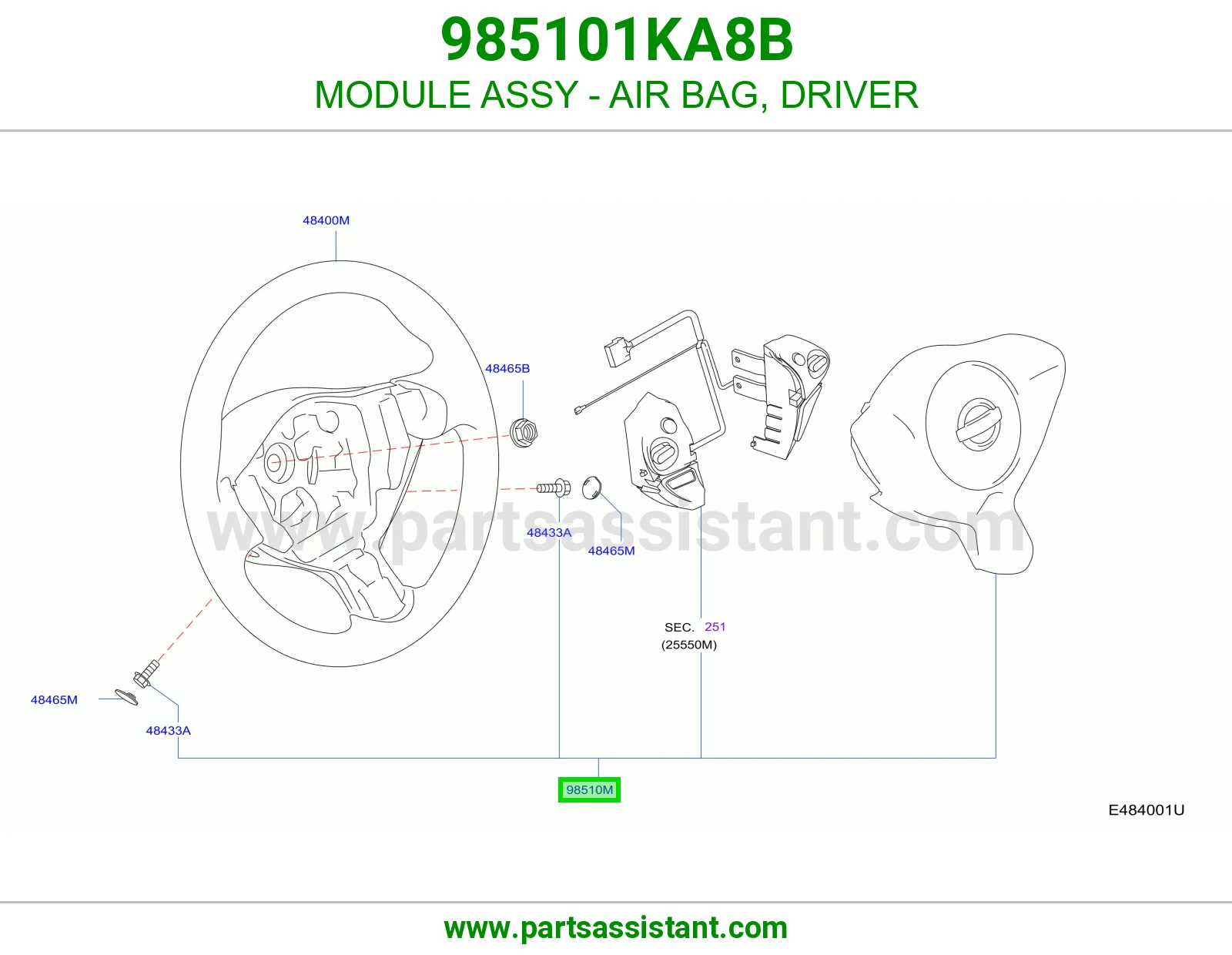 ارباق دركسون 985101KA8B
