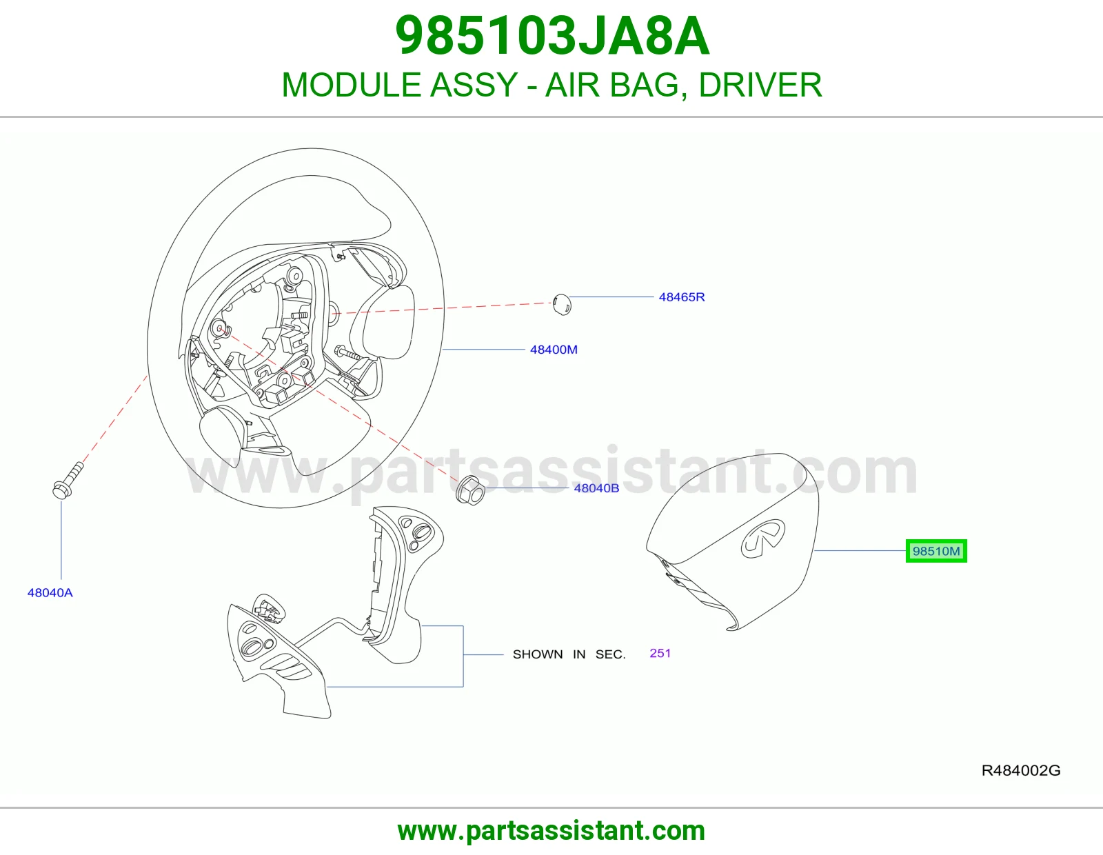ارباق دركسون 985103JA8A