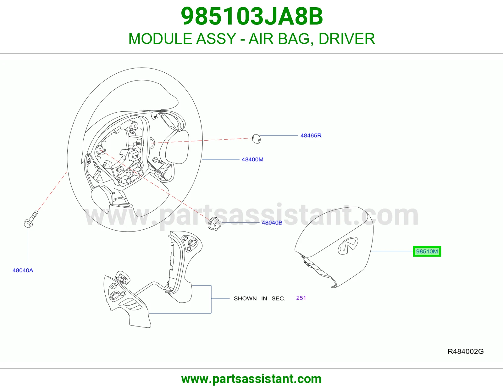 ارباق دركسون 985103JA8B