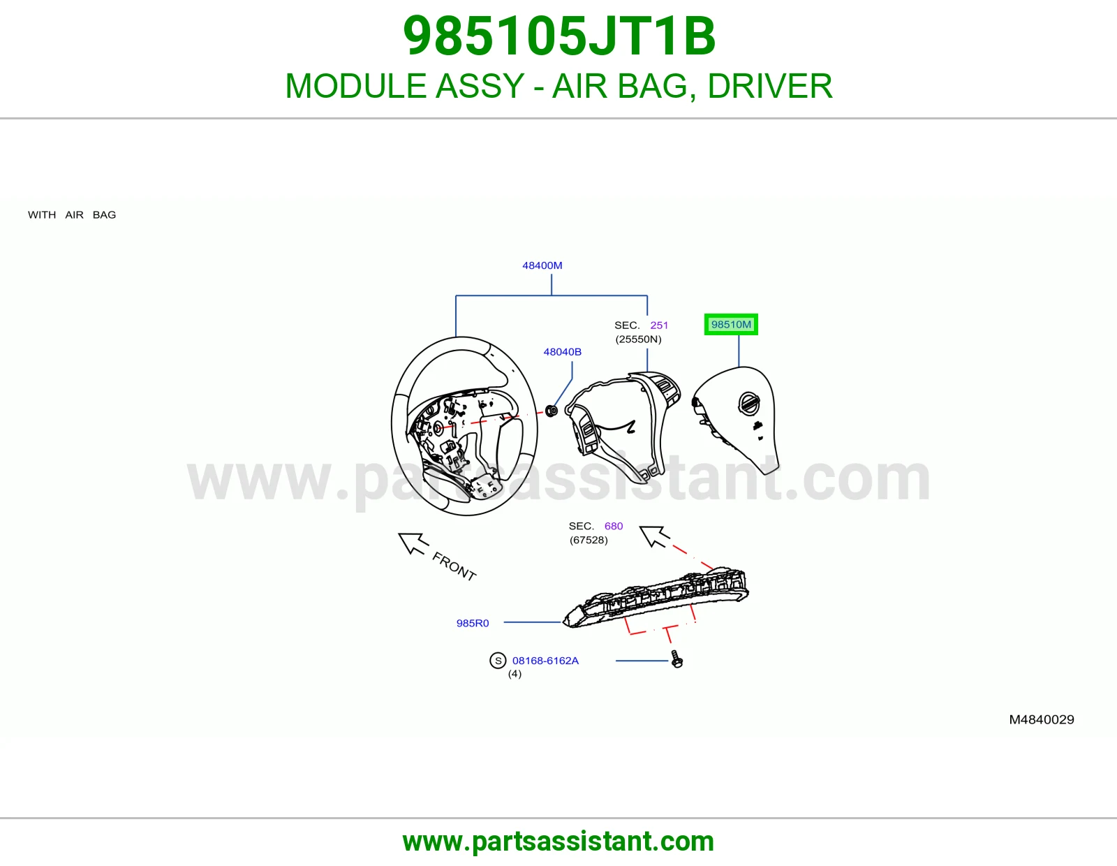 ارباق دركسون 985105JT1B