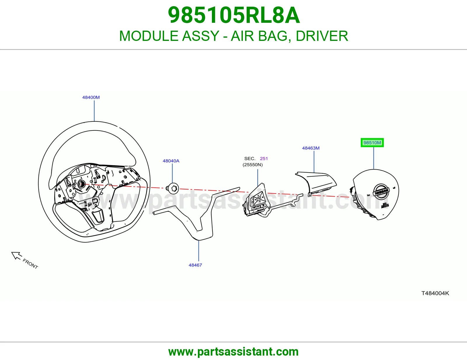 ارباق دركسون 985105RL8A