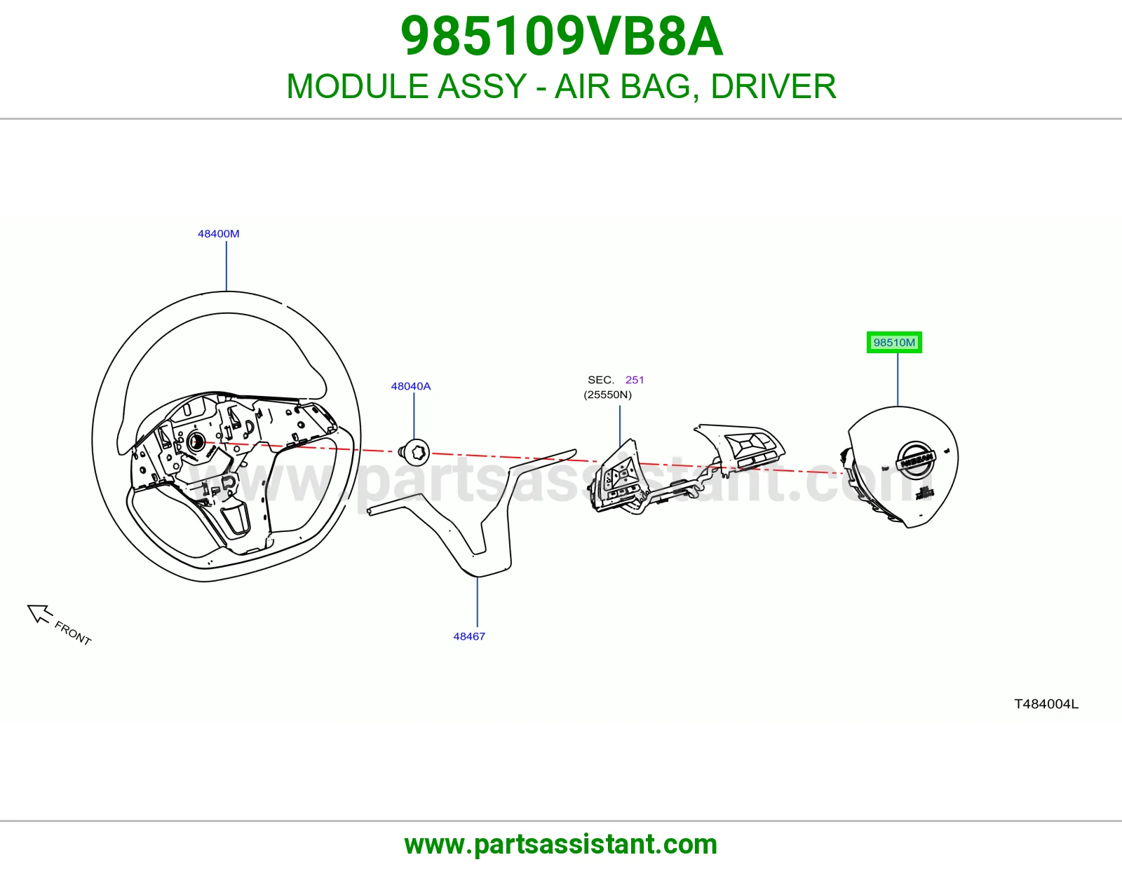 ارباق دركسون 985109VB8A