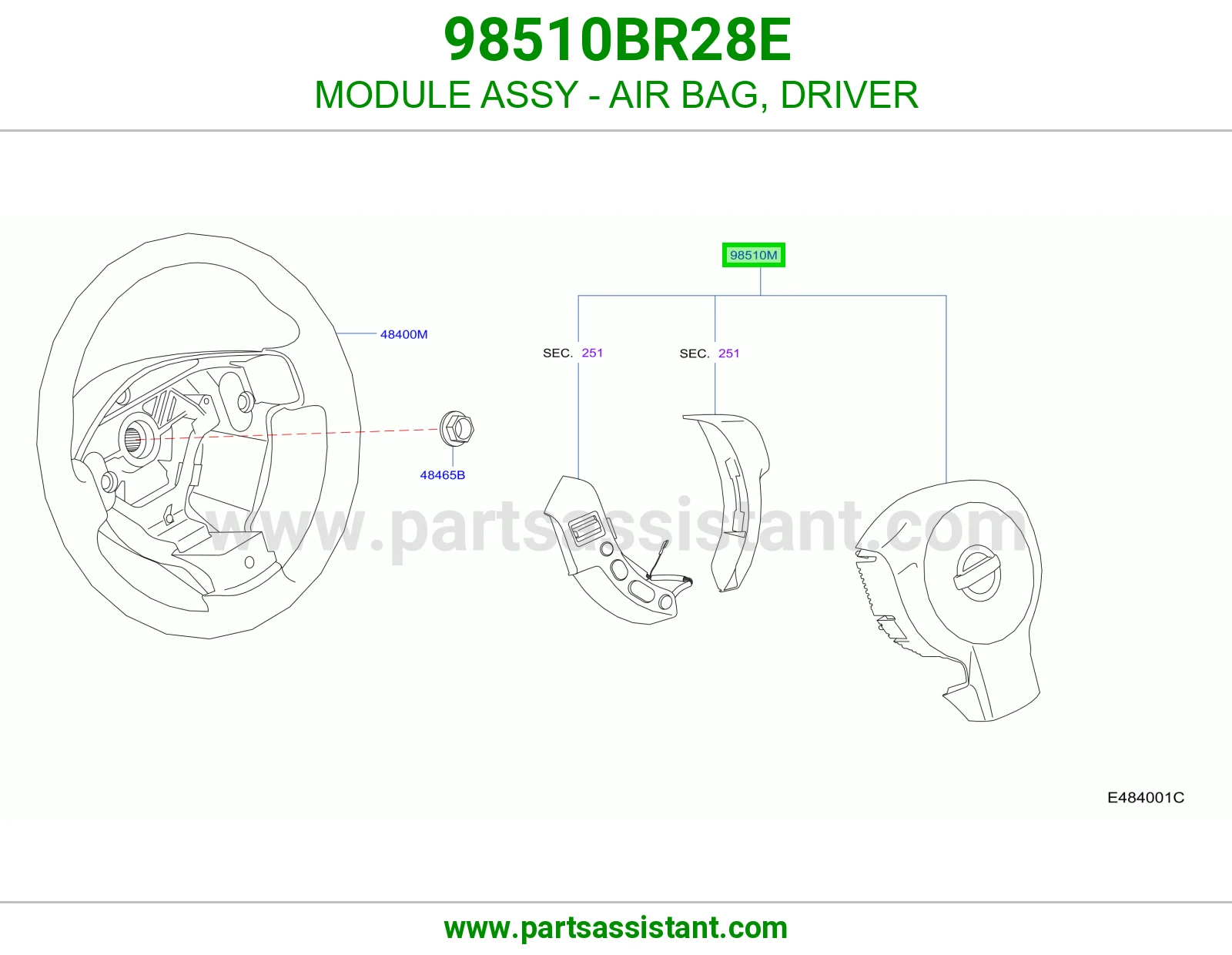 ارباق دركسون 98510BR28E