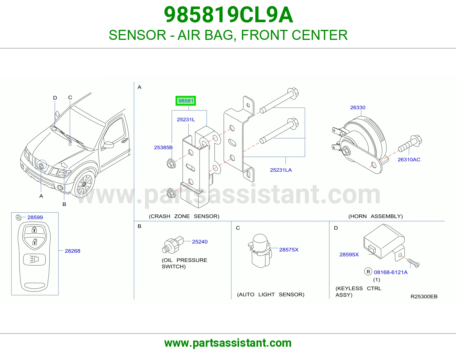 حساس ارباق امامي بالنص 985819CL9A