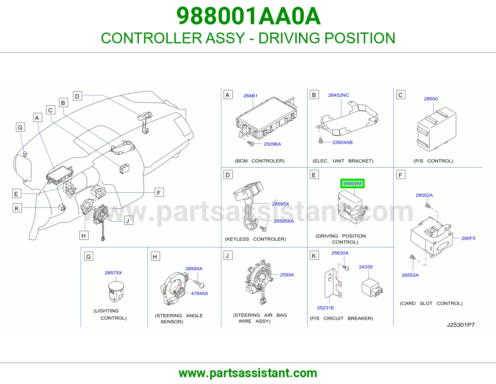 كنترول دركسون 988001AA0A