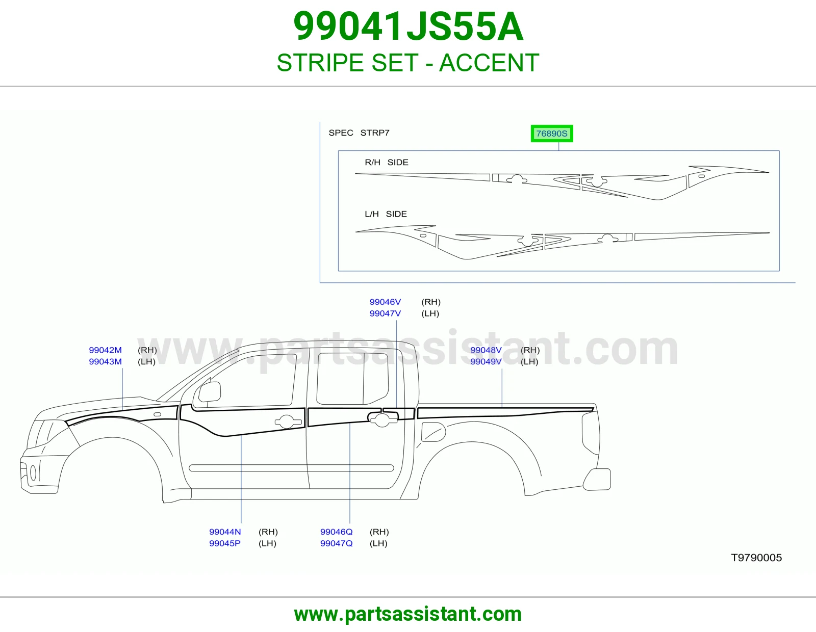 طقم خطوط زينة 99041JS55A
