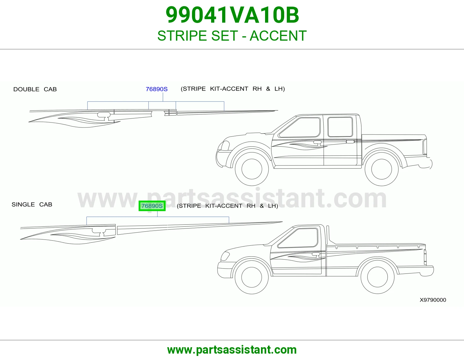 طقم خطوط زينة 99041VA10B