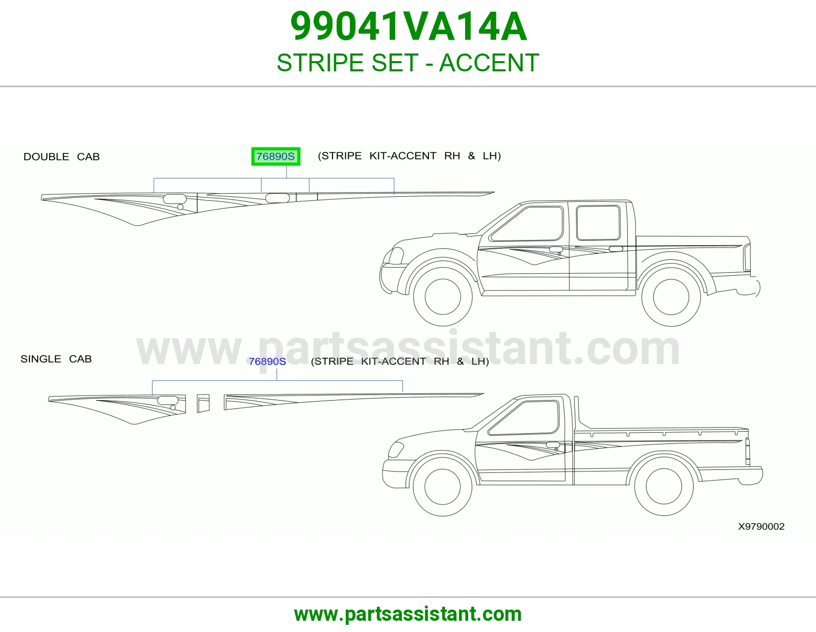 طقم خطوط زينة 99041VA14A