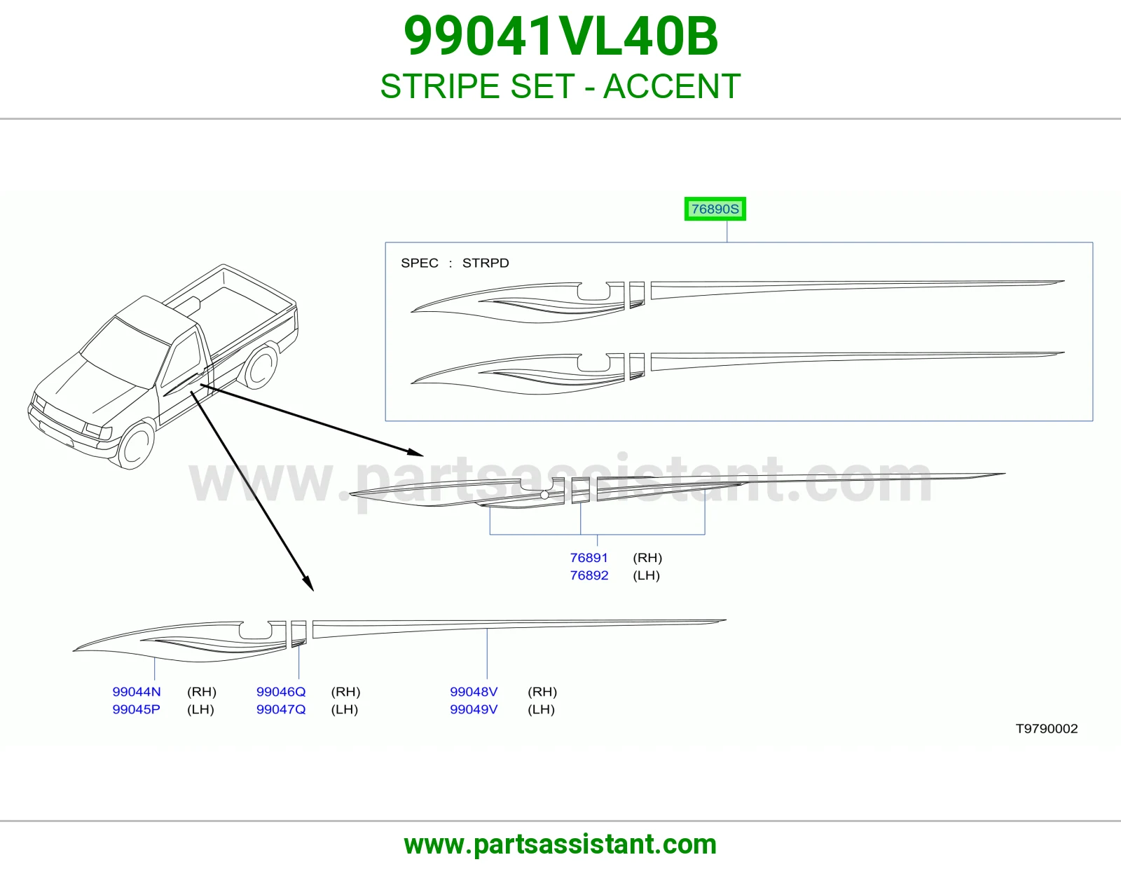 طقم خطوط زينة 99041VL40B