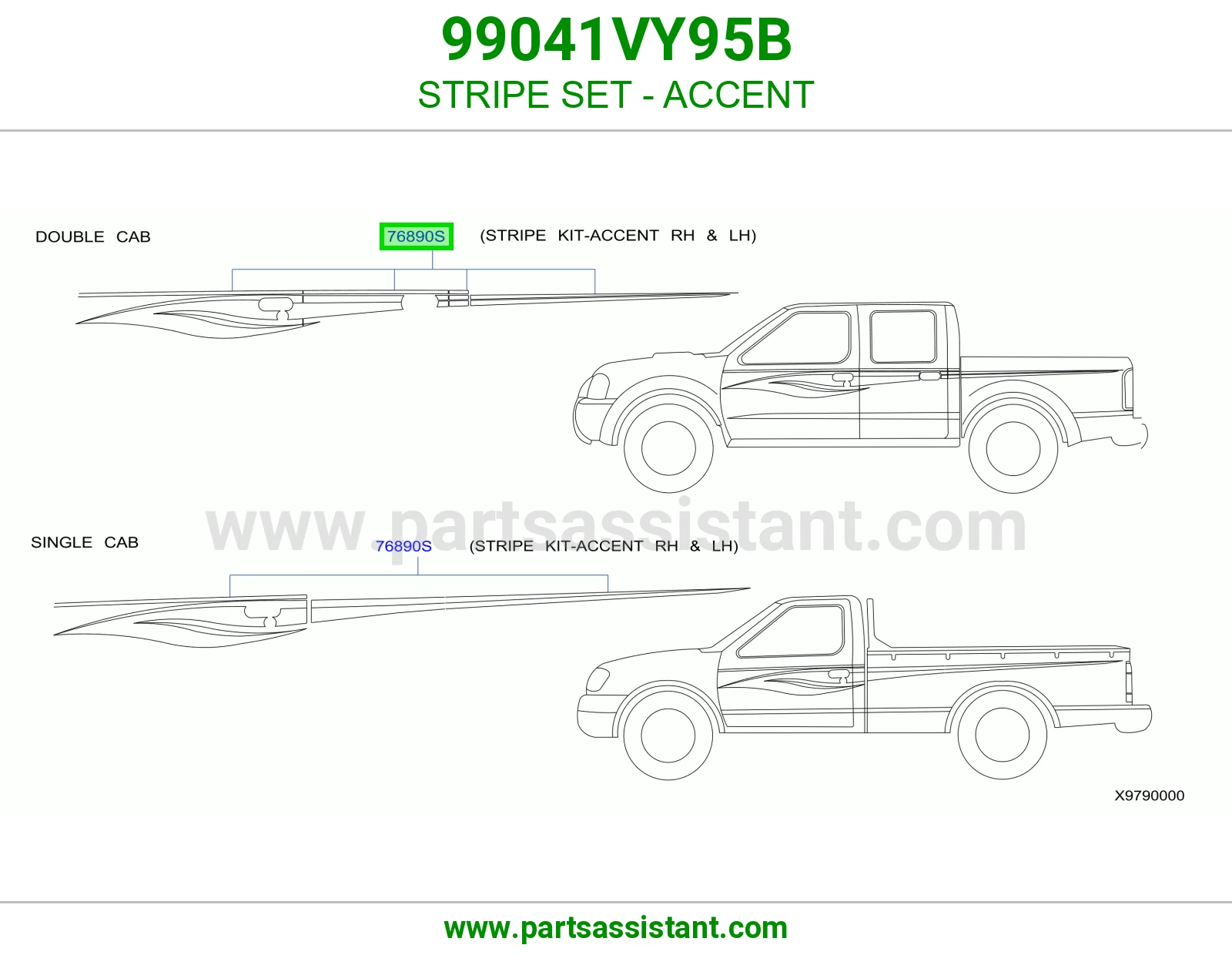طقم خطوط زينة 99041VY95B