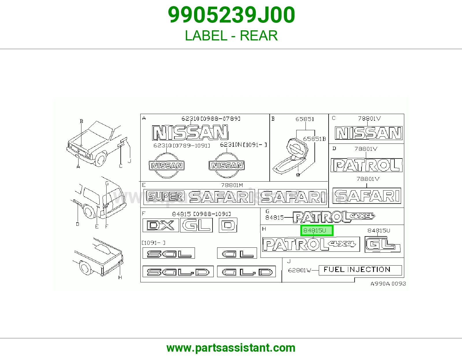 ملصق خلفي 9905239J00