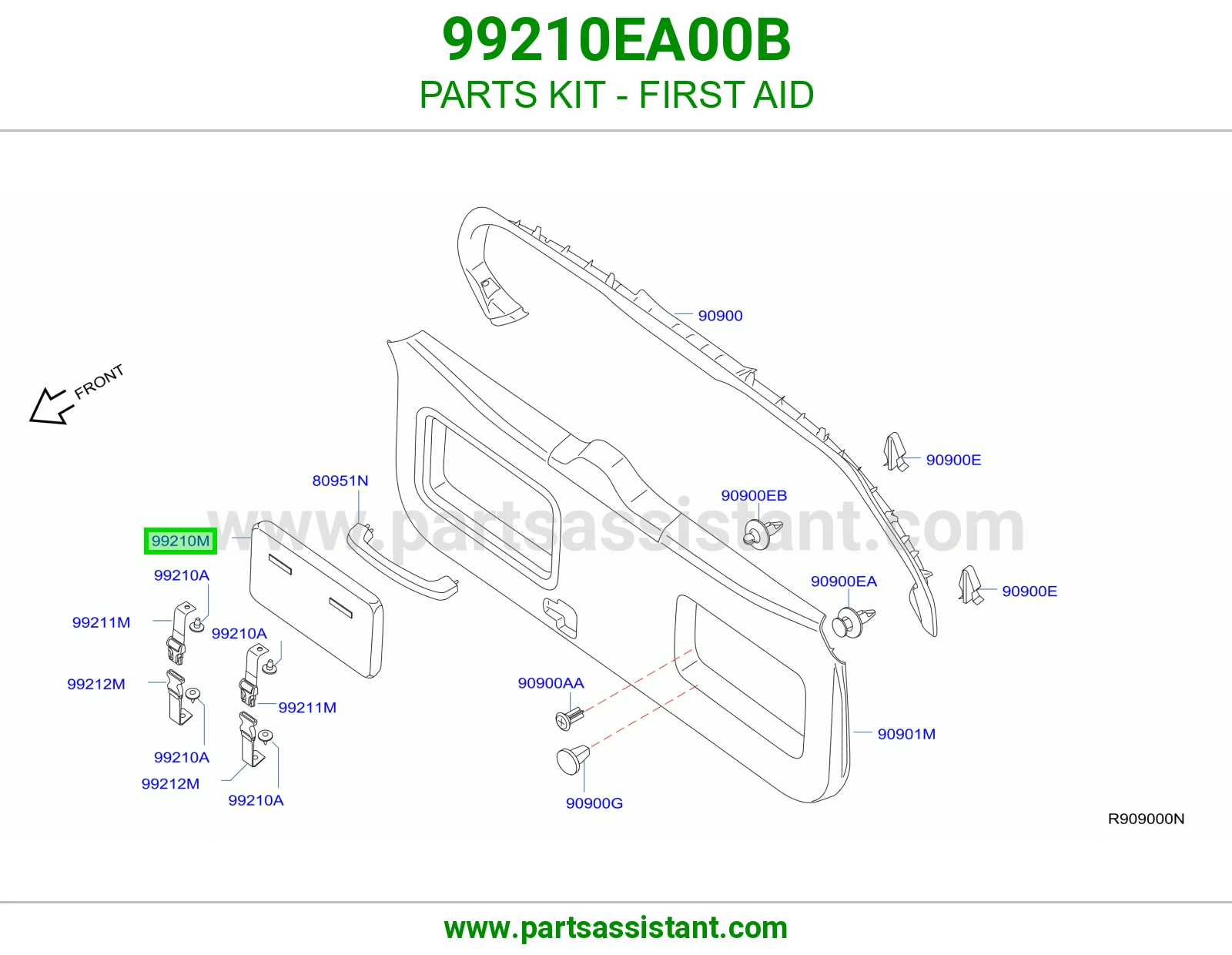 طقم قطع إسعافات أولية 99210EA00B