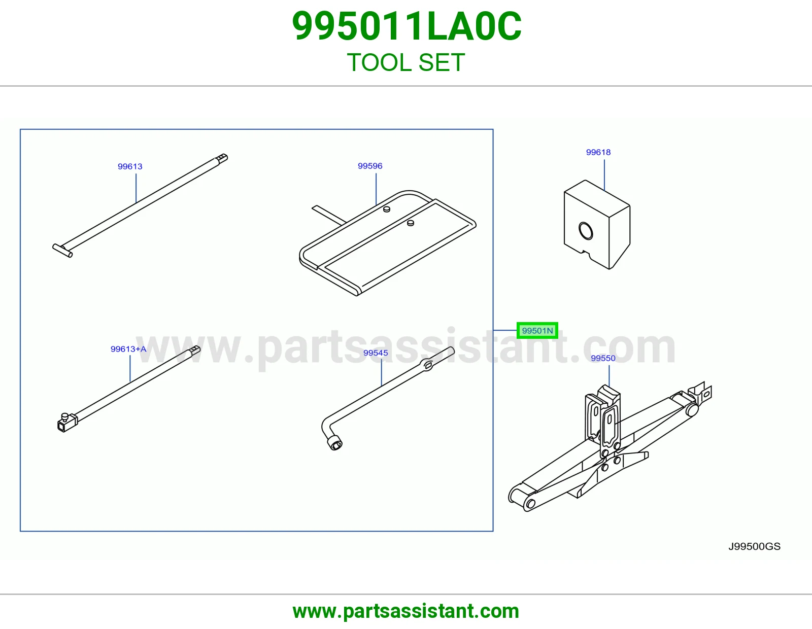 طقم عدة 995011LA0C
