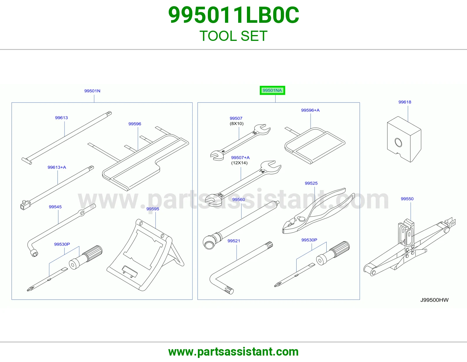 طقم عدة 995011LB0C