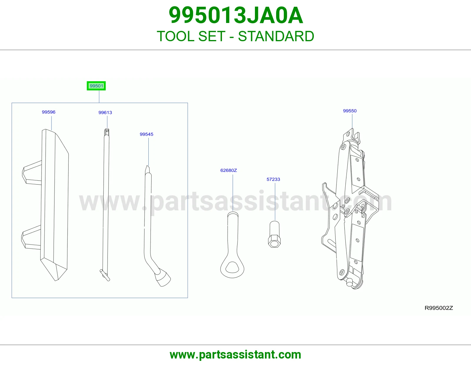 طقم عدة عادي 995013JA0A