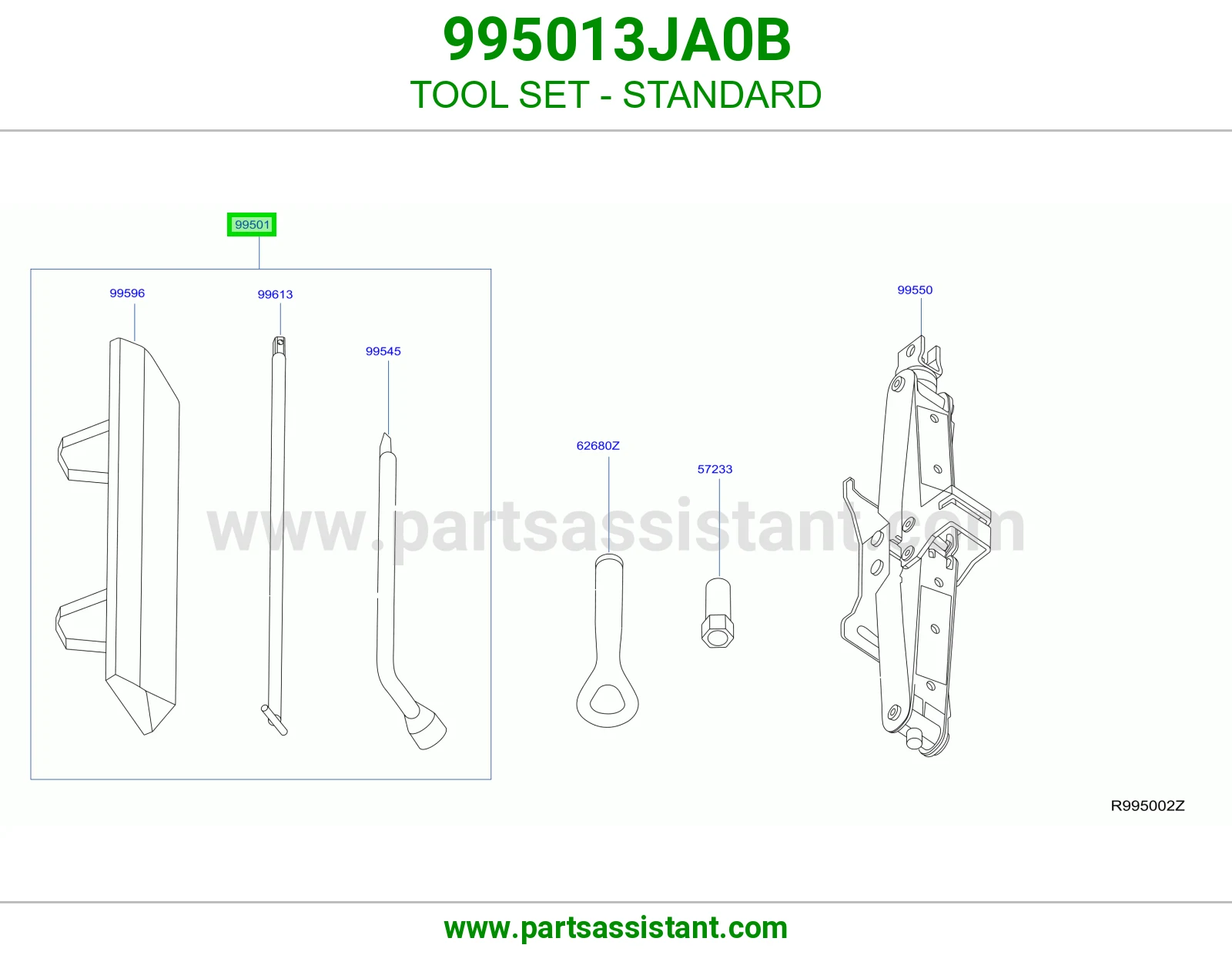 طقم عدة 995013JA0B