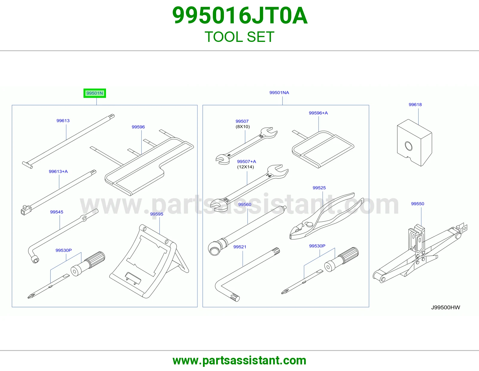 طقم عدة 995016JT0A