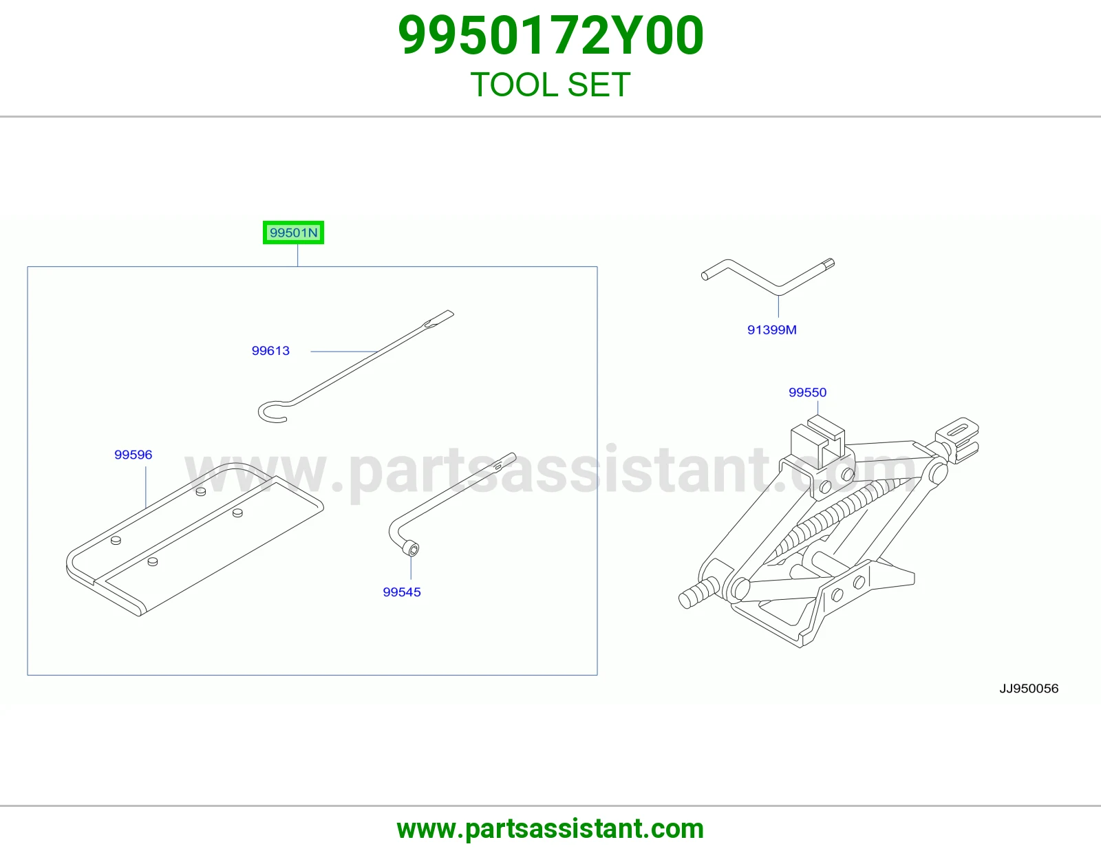 طقم عدة 9950172Y00