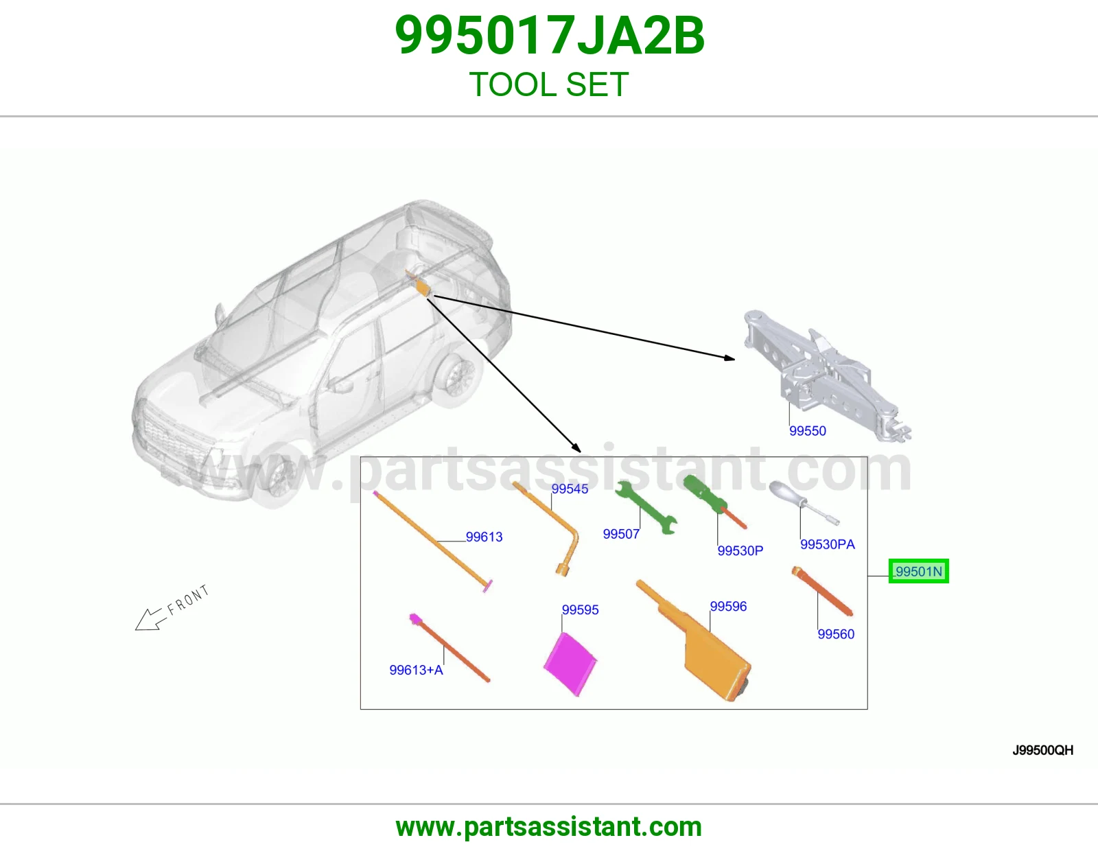 طقم عدة 995017JA2B