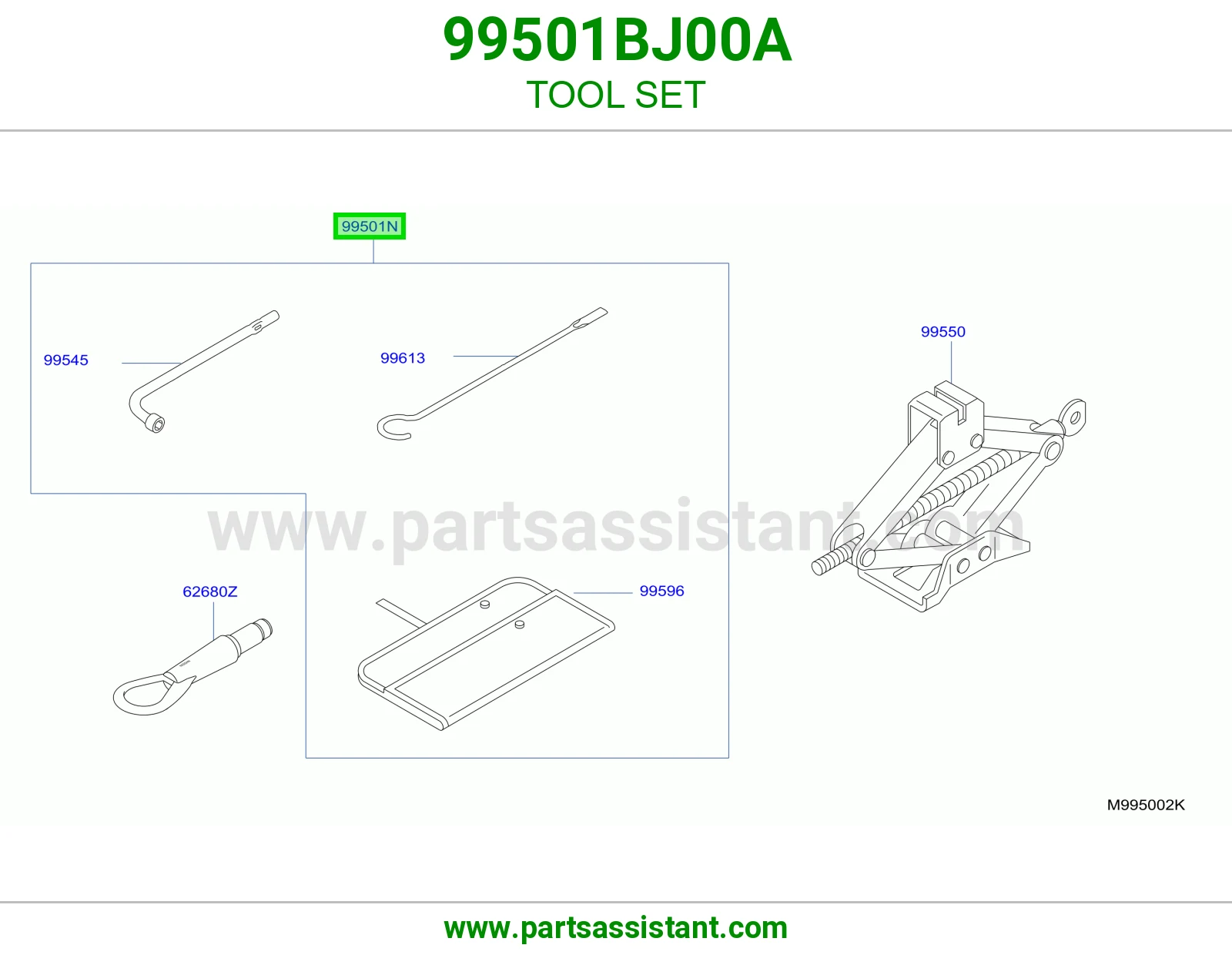 طقم عدة 99501BJ00A