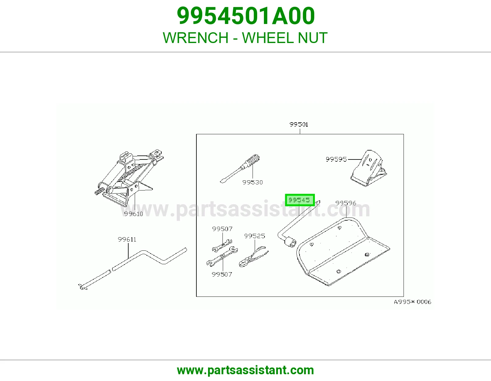 مفتاح عدة صامولة كفر 9954501A00