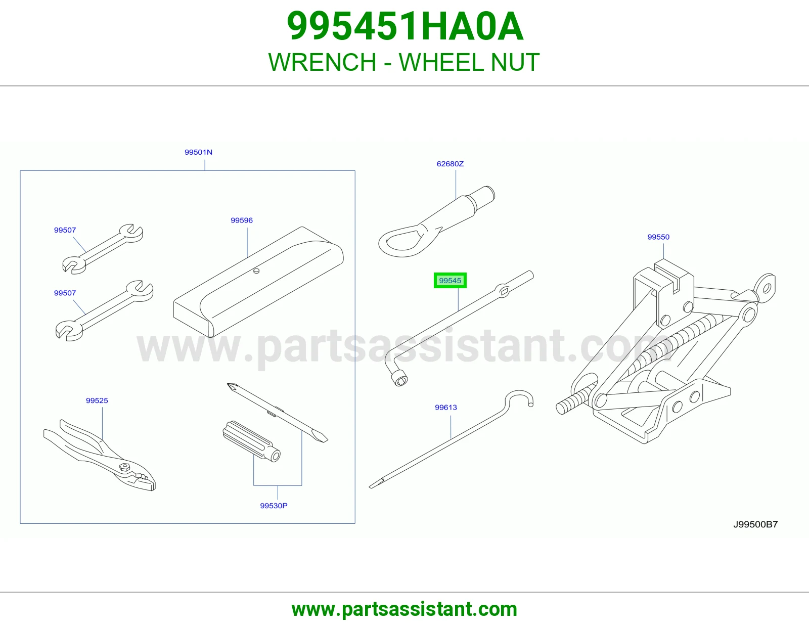 مفتاح عدة صامولة كفر 995451HA0A
