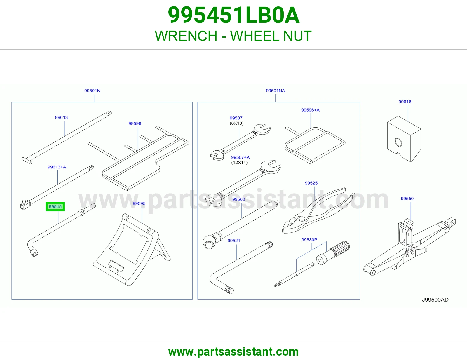 مفتاح عدة صامولة كفر 995451LB0A