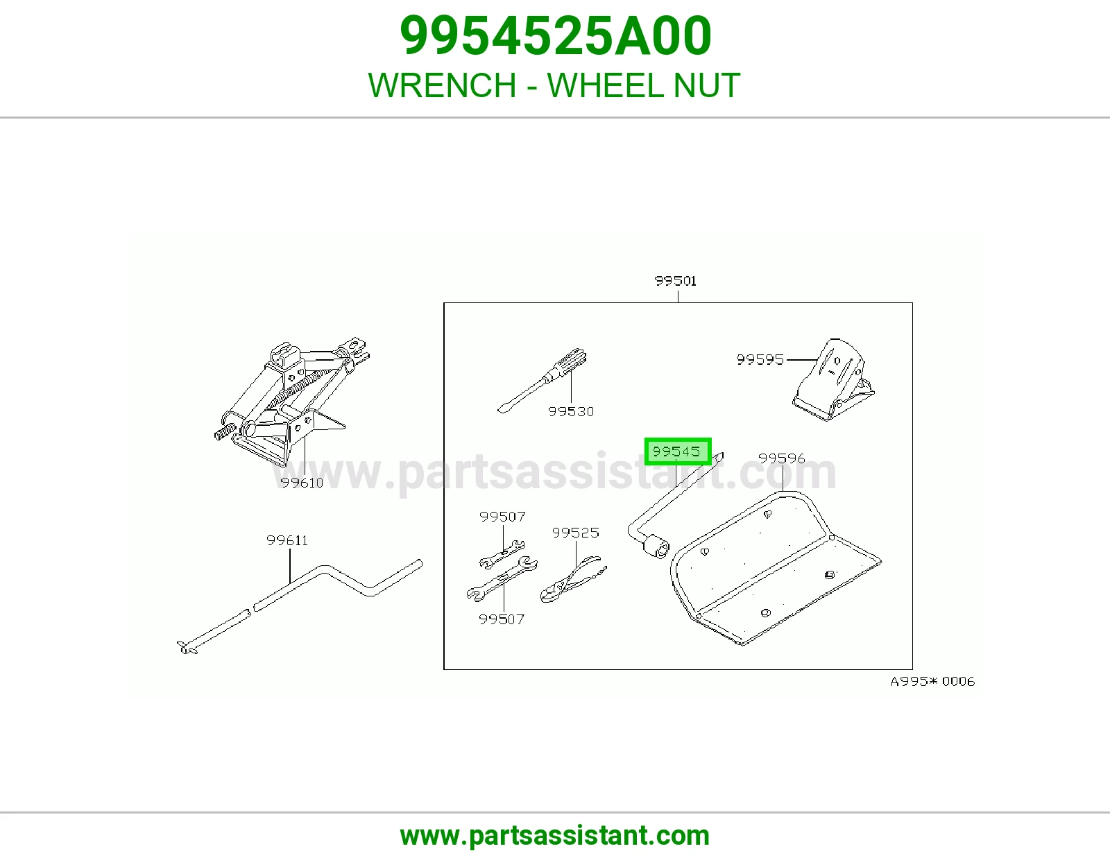 مفتاح عدة صامولة كفر 9954525A00