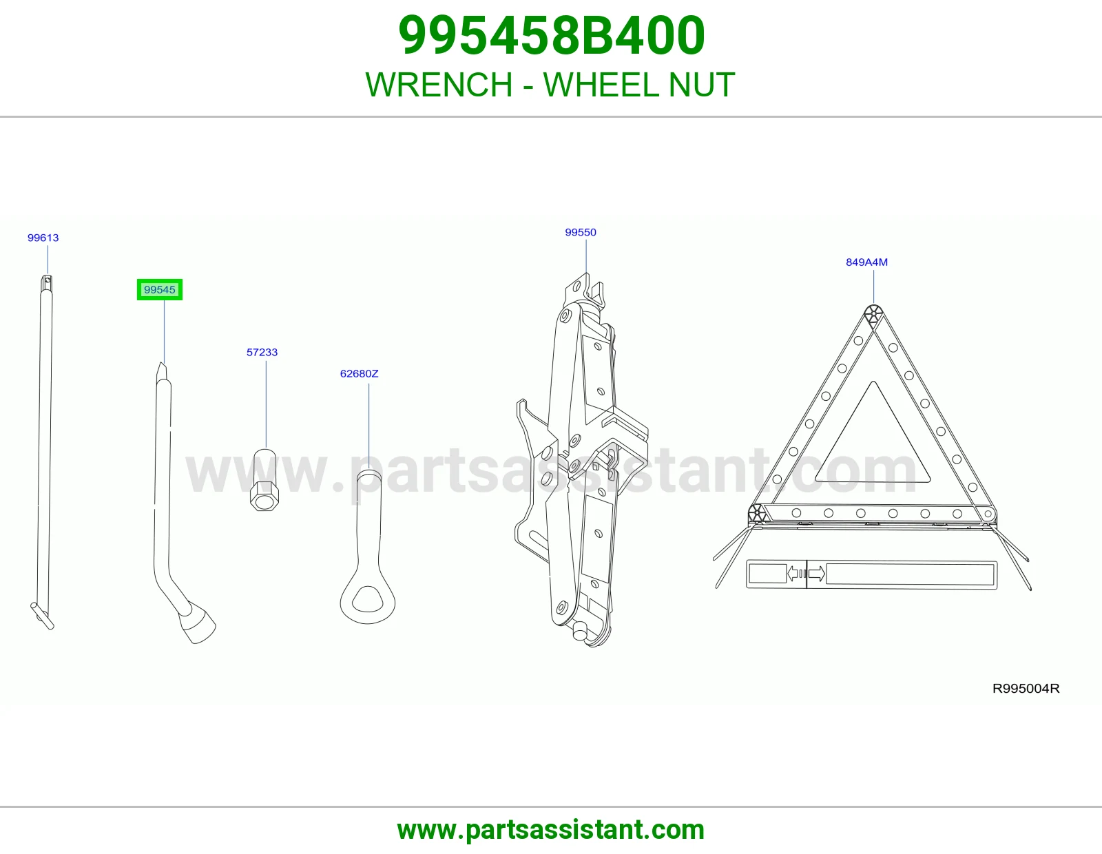 مفتاح عدة صامولة كفر 995458B400