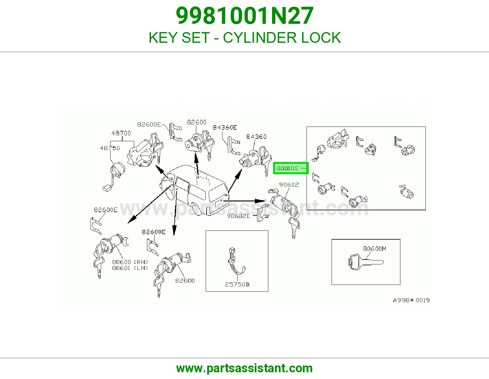طقم سويتش كامل 9981001N27