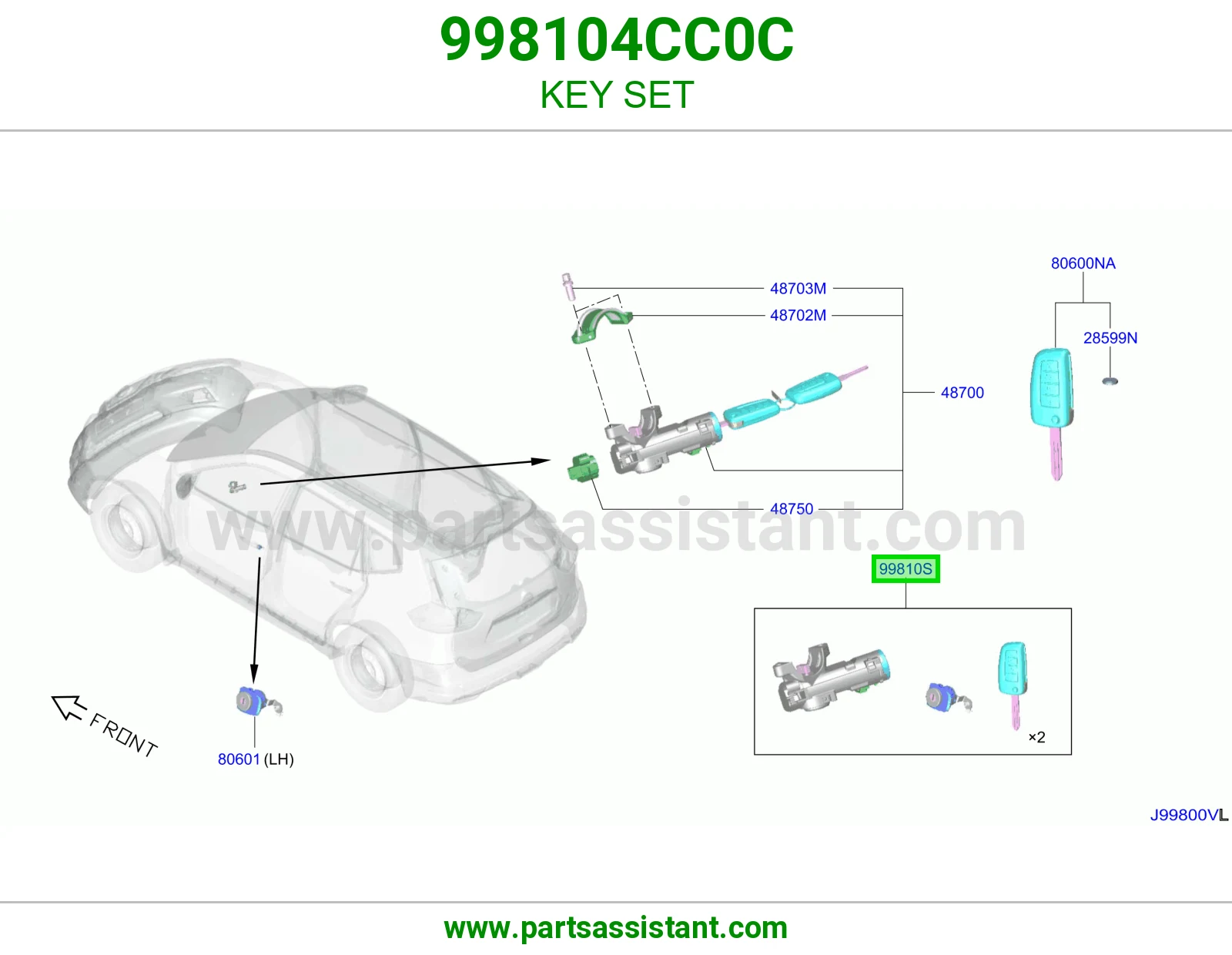 طقم سويتش كامل 998104CC0C