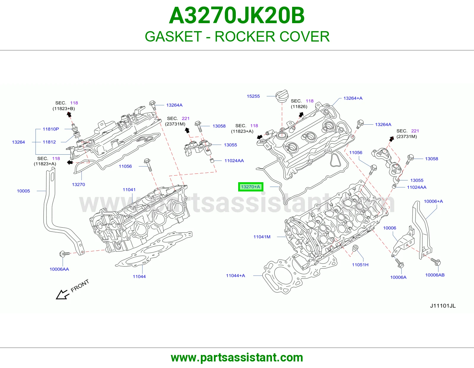 وجه غطاء بلوف A3270JK20B