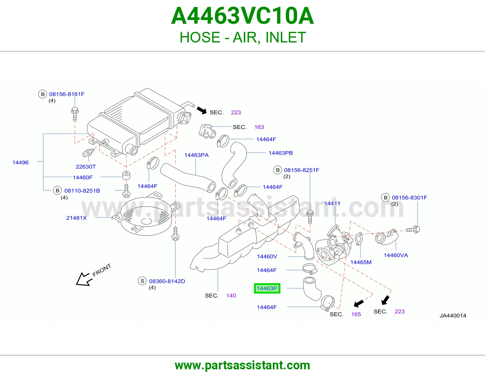 لي هواء مدخل A4463VC10A