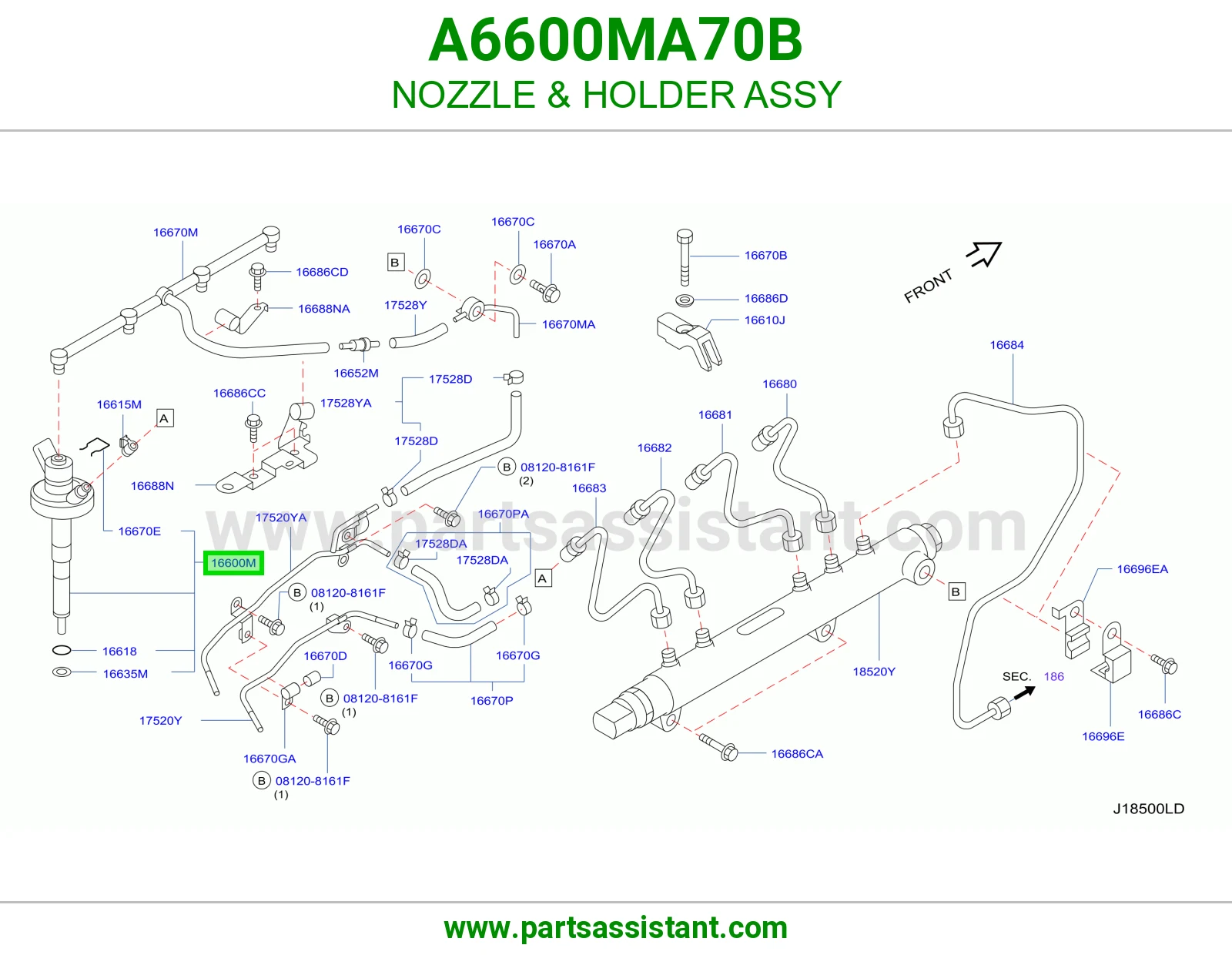 بخاخ بنزين A6600MA70B