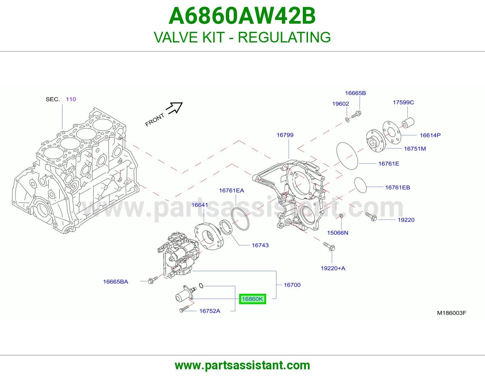 طقم بلف ريقولاتينق A6860AW42B