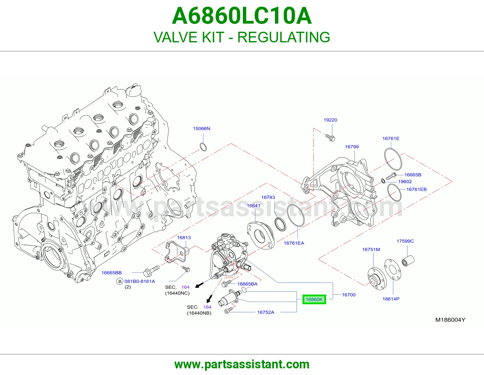 VALVE KIT - REGULATING A6860LC10A