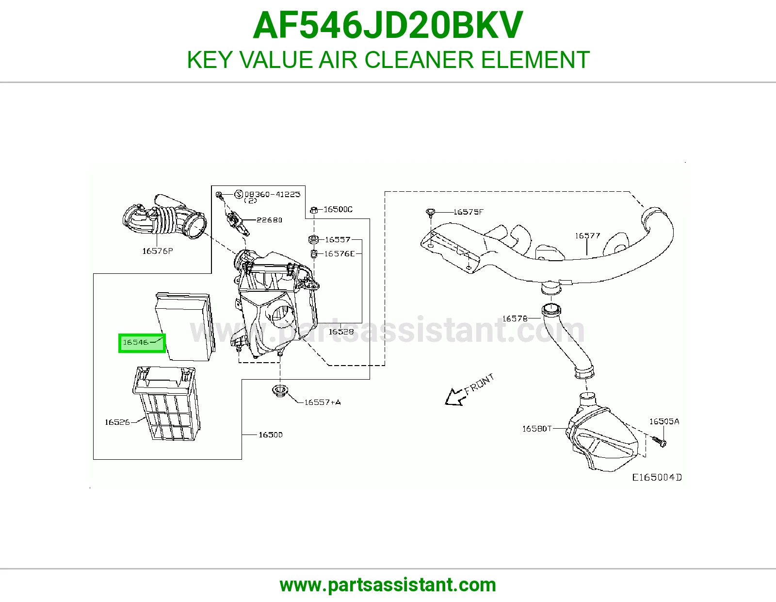 فلتر قربه هواء مكينه AF546JD20BKV
