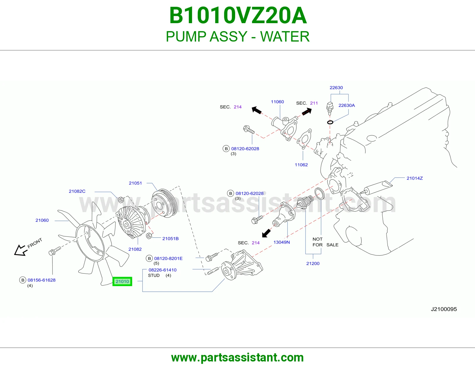 PUMP ASSY - WATER B1010VZ20A