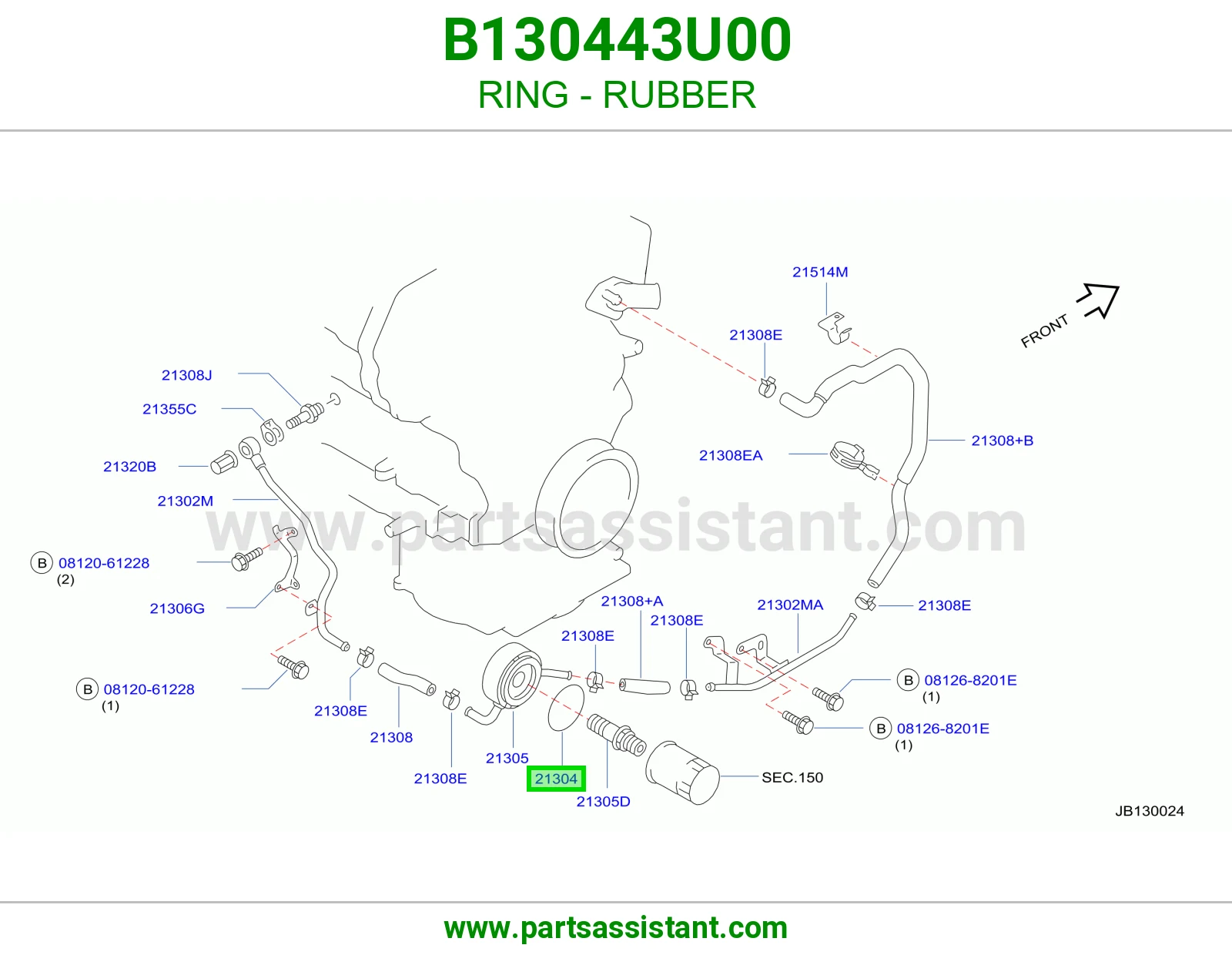 RING - RUBBER B130443U00