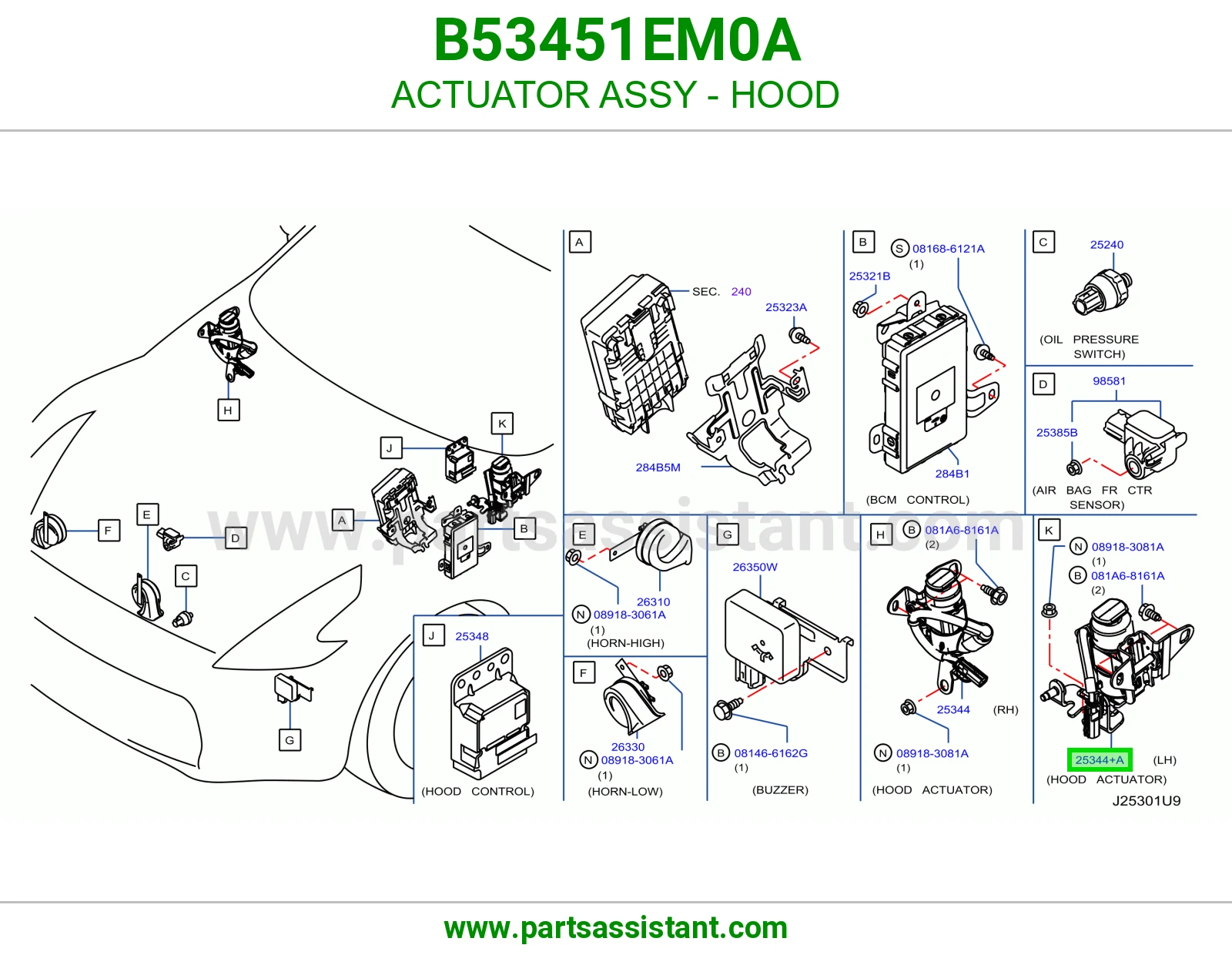تمتيك كبوت كامل B53451EM0A