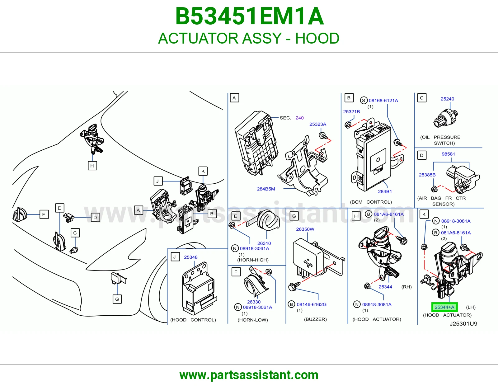 تمتيك كبوت كامل B53451EM1A