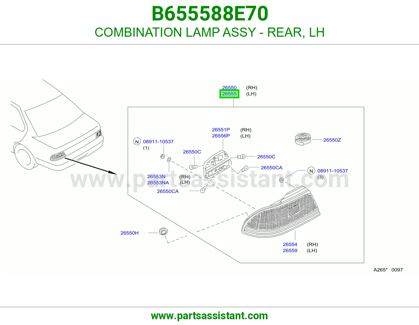 اسطب خلفي يسار B655588E70