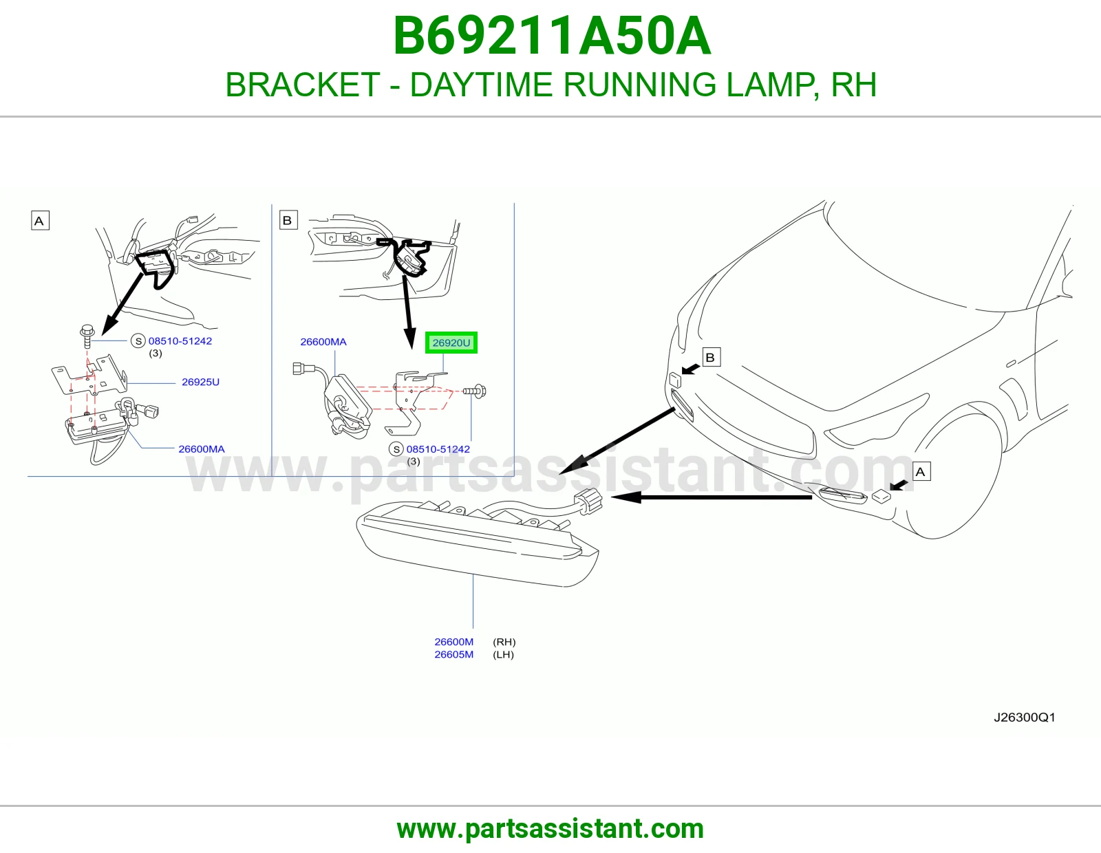 قاعدة لمبة نهارية (DRL) يمين B69211A50A