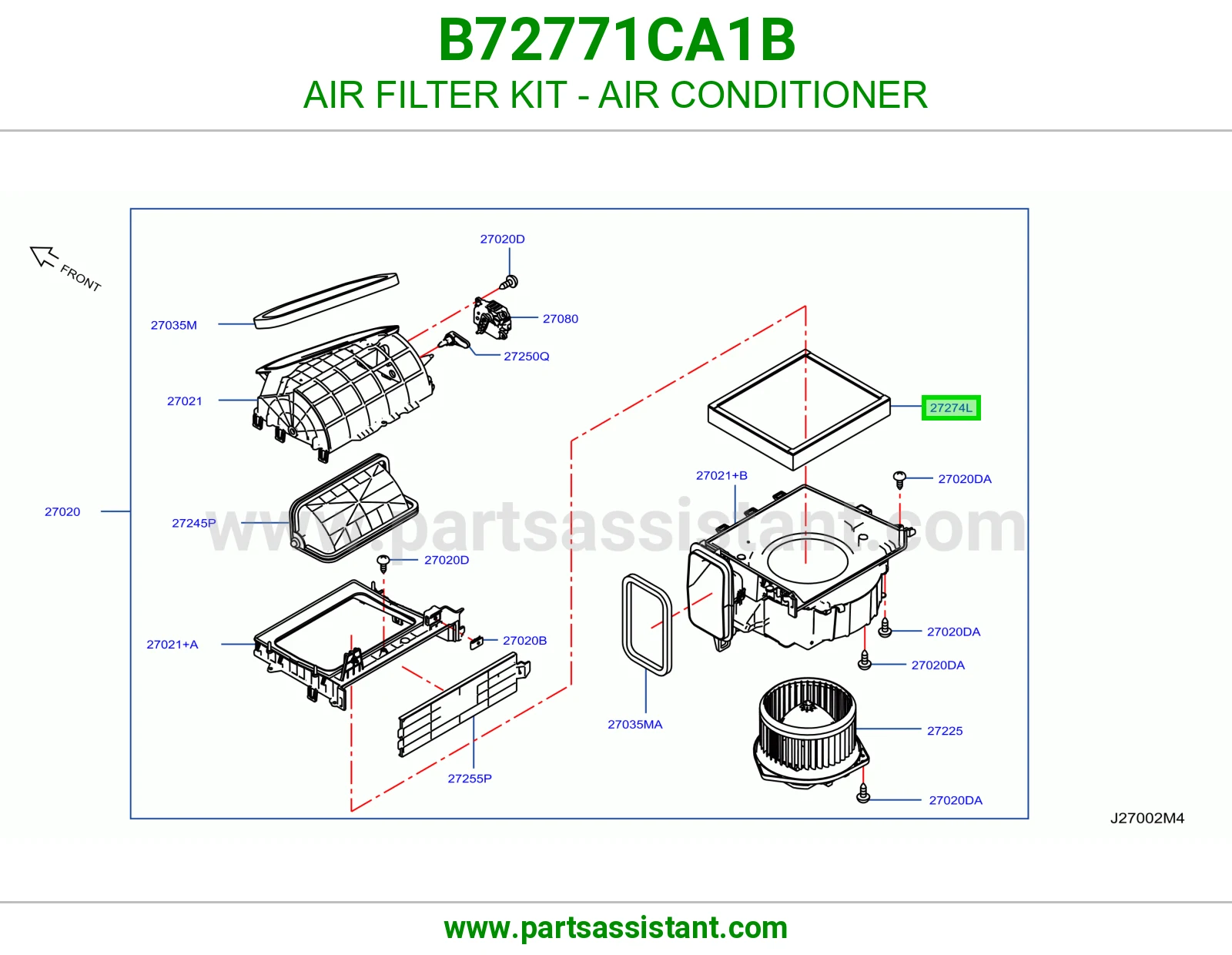 فلتر مكيف B72771CA1B