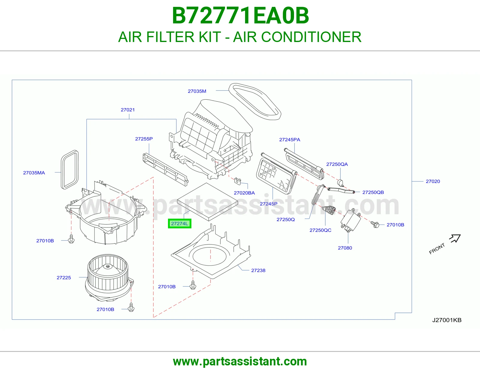 فلتر مكيف B72771EA0B