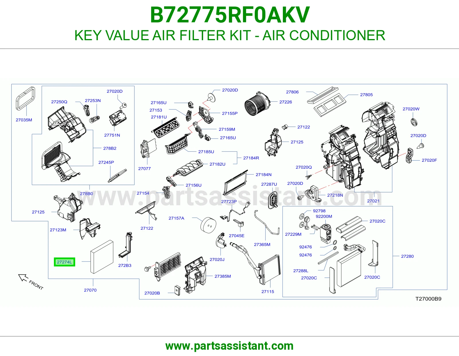 فلتر مكيف B72775RF0AKV