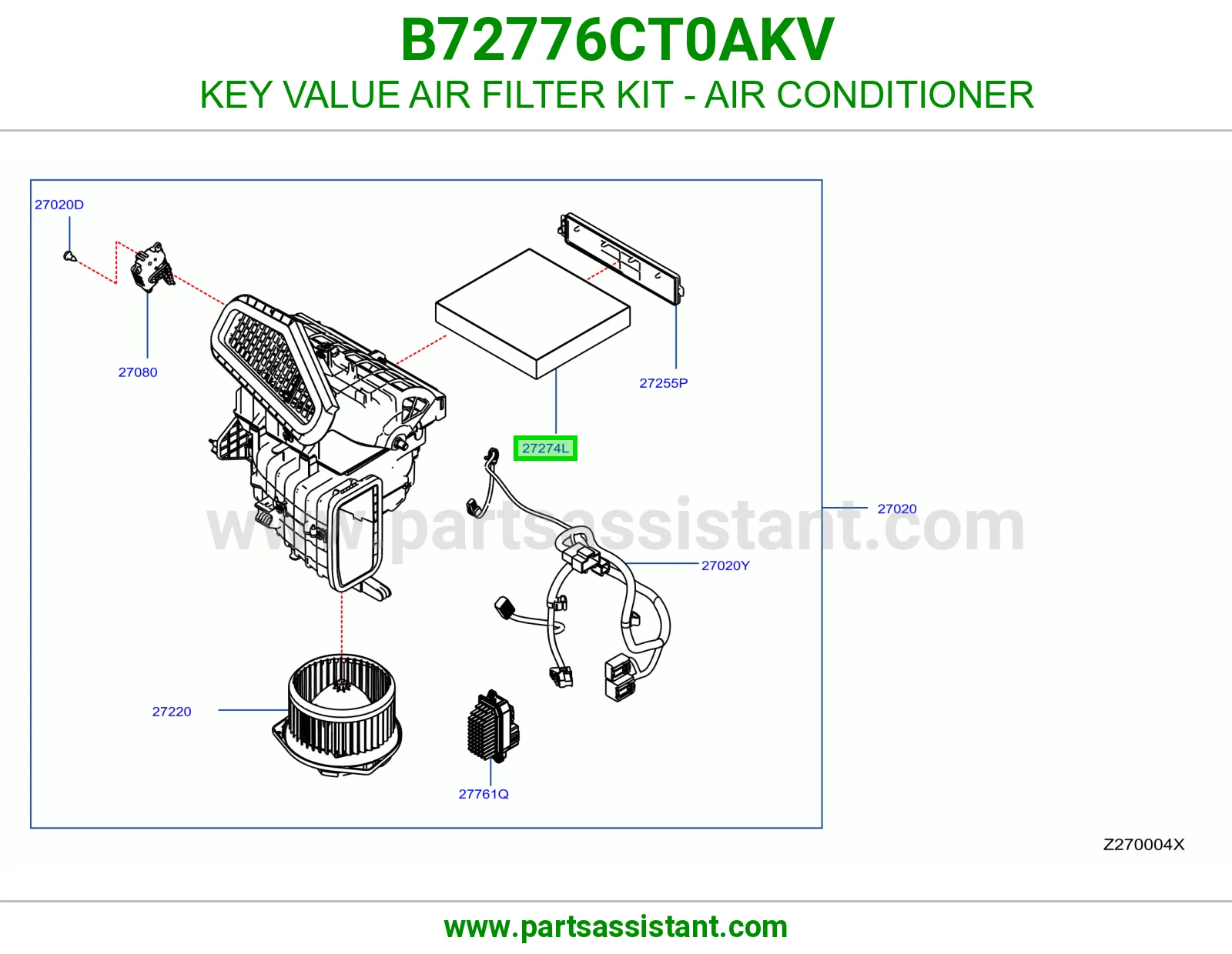 فلتر مكيف B72776CT0AKV